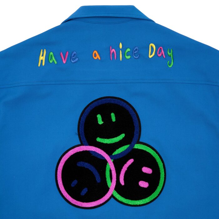 MVLA Collab Cropped Have A Nice Day Bowler Shirt