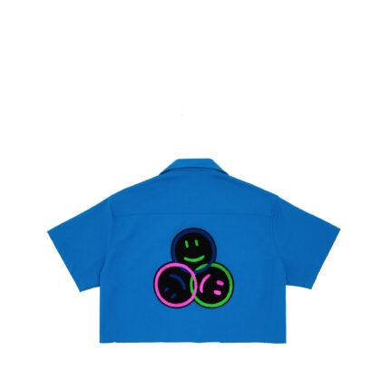 MVLA Collab Cropped Have A Nice Day Bowler Shirt