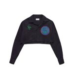 Valas Cropped Love & Peace Bowler Shirt