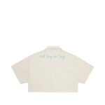 Valas Los Angeles Cropped Love & Peace Bowler Shirt