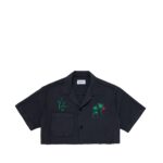 Valas Los Angeles Cropped Palm Trees Bowler Shirt