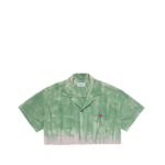 Valas Los Angeles Cropped Tie Dye Bowler Shirt