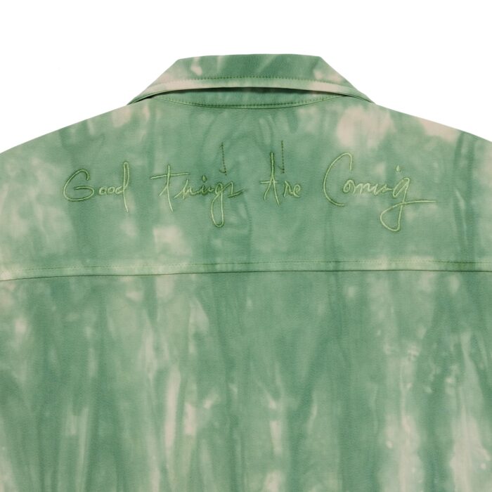 Valas Los Angeles Cropped Tie Dye Bowler Shirt
