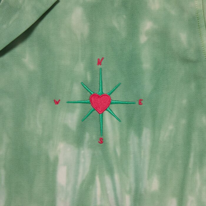 Valas Los Angeles Cropped Tie Dye Bowler Shirt