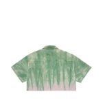 Valas Los Angeles Cropped Tie Dye Bowler Shirt