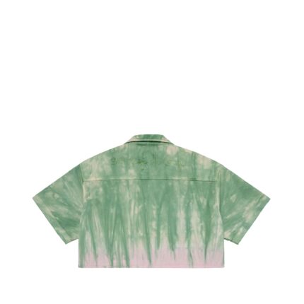 Valas Los Angeles Cropped Tie Dye Bowler Shirt