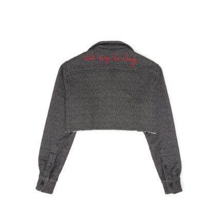 Valas Los Angeles Cropped Varsity V Bowler Shirt