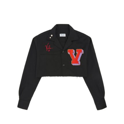 Valas Los Angeles Cropped Varsity V Shirt