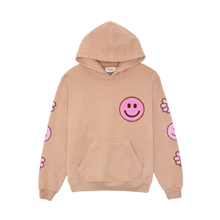 Valas Los Angeles Kind People Hoodie Beige