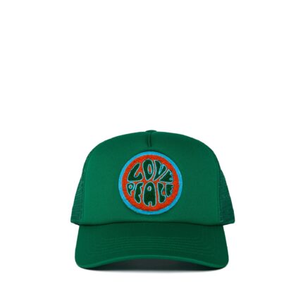 Valas Los Angeles Love & Peace Beach Trucker Green