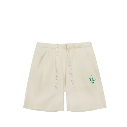 Valas Los Angeles Shorts Tan-Green Embroidery