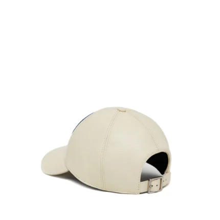 Valas Los Angeles Smiley Face Leather Baseball Hat