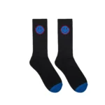 Valas Los Angeles Smiley Face Socks Black