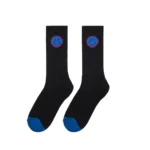 Valas Los Angeles Smiley Face Socks Black
