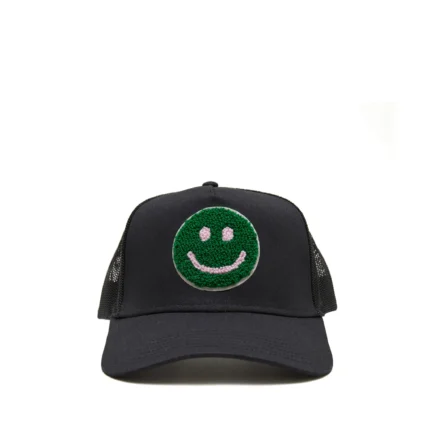 Valas Los Angeles Smiley Face Trucker Black
