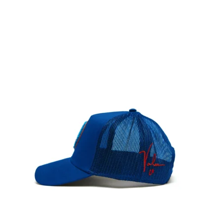 Valas Los Angeles Smiley Face Trucker Blue