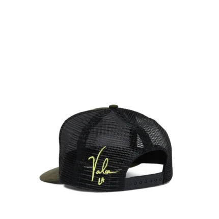Valas Los Angeles Smiley Face Trucker Olive