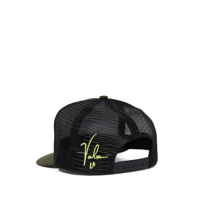 Valas Los Angeles Smiley Face Trucker Olive