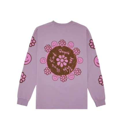 Valas Los Angeles Smiley Patch Long Sleeve Tee