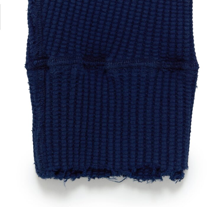 Valas Los Angeles Thermal Henley Shirt Blue