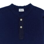 Valas Los Angeles Thermal Henley Shirt Blue