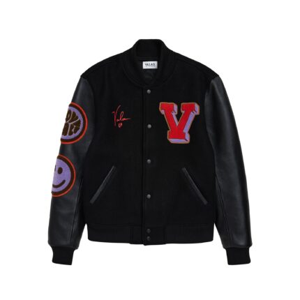 Valas Los Angeles Varsity Jacket Black