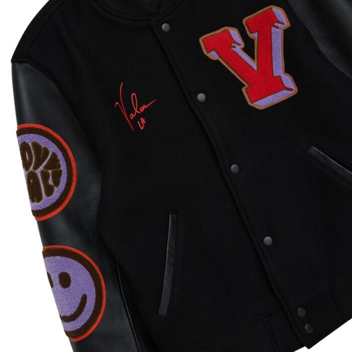 Valas Los Angeles Varsity Jacket Black