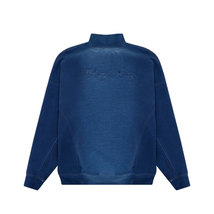 Valas Los Angeles Washed Navy Half-ZIp